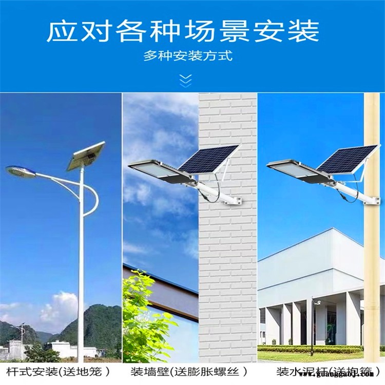 安徽池州100瓦球场投光灯太阳能路灯厂家包施工图1