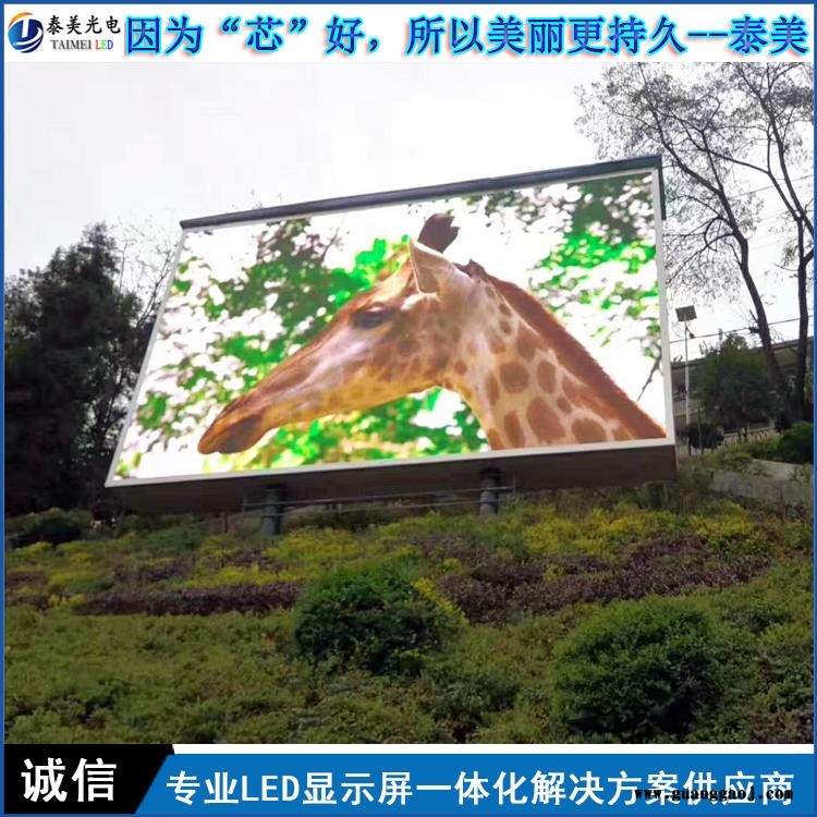 泰美 led显示屏 户外P4 P5 P6 P8高清全彩显示屏 户外广告大屏幕厂家图1