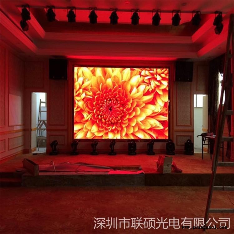 酒店宴会厅LED显示屏含税价 舞台P3LED大屏幕尺寸 酒店P3LED无缝拼接屏厂家图1