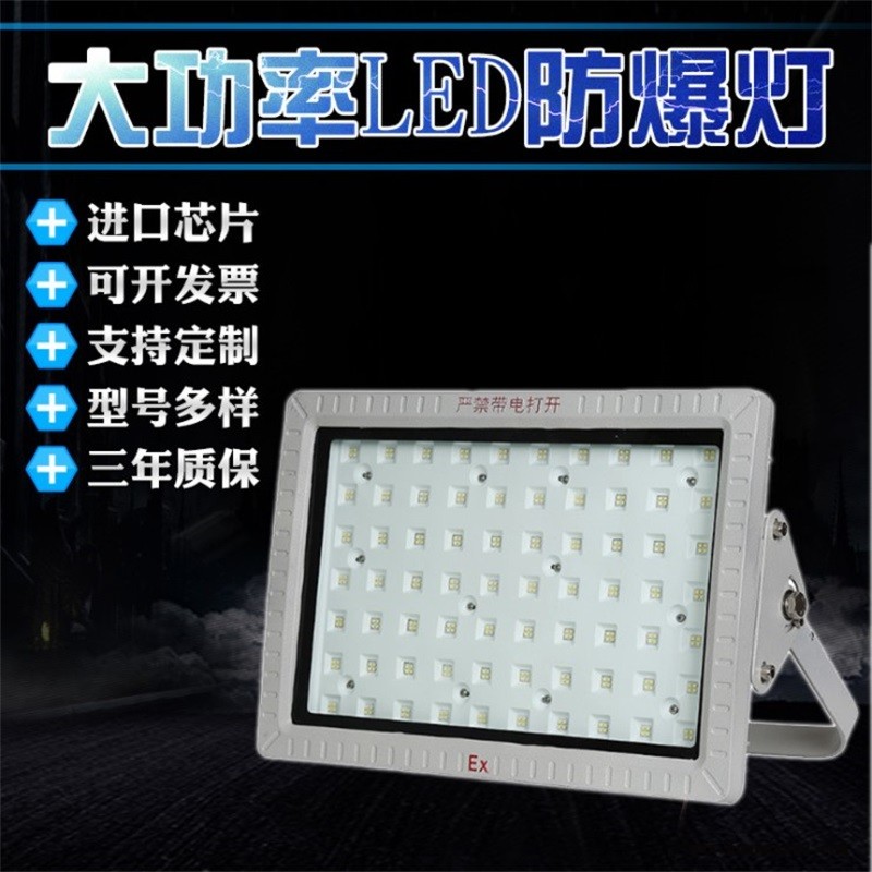 LED防爆灯工地照明灯防腐泛光灯工厂仓库照明灯100w加油站投光灯图2