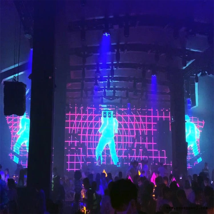 酒吧led透明屏盐城酒店室内led透明屏 透明led显示屏 室内全彩led透明屏 泰美光电图1