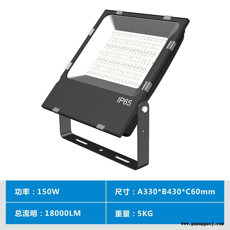 80W方形聚光投射灯 LED泛光灯深圳工厂图3