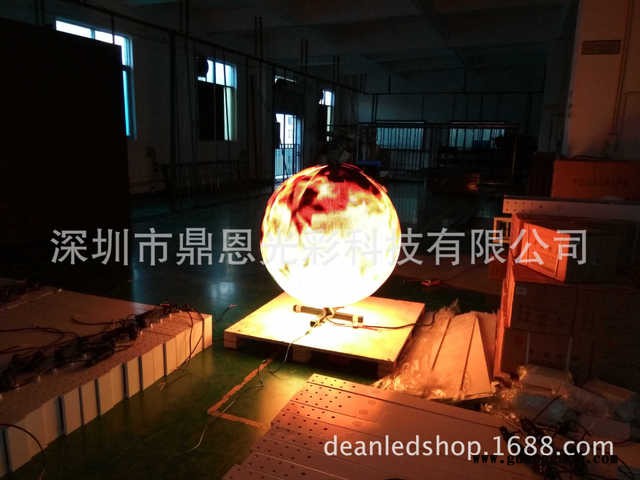 鼎恩P4.81质量保证球形LED电子显示屏高清球形LED显示屏异形显示屏图5