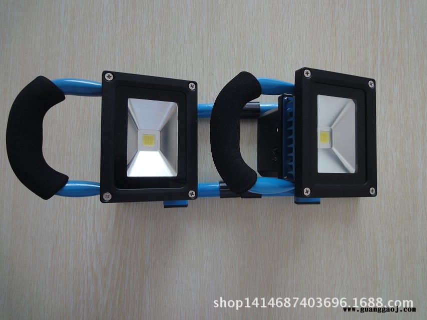 特价  高品质LED手提充电式10W黄色投光灯  泛光灯外壳图3