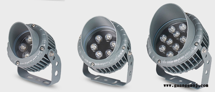 厂家直销LED投光灯3W/6w/9w/12W/24w/36W高亮户外泛光投射灯图2