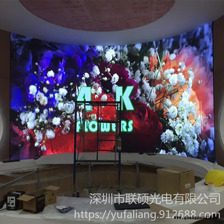 高清LED电子屏生产厂家 室内镶嵌式LED显示屏厚度10公分图1