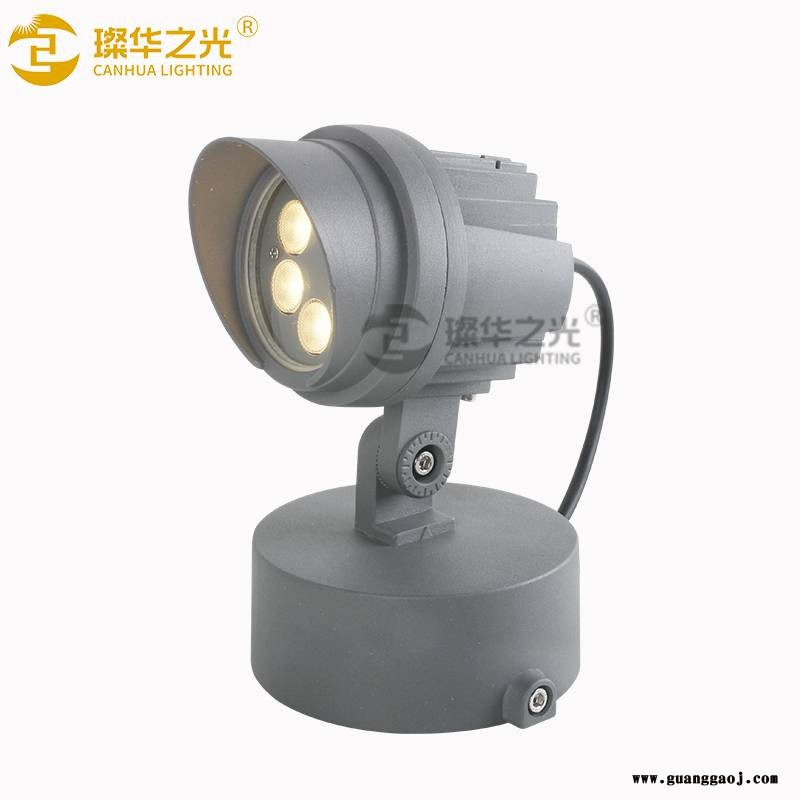 璨华照明SK-TGD-XK22B LED圆形投光灯户外照树灯草坪插地灯图2