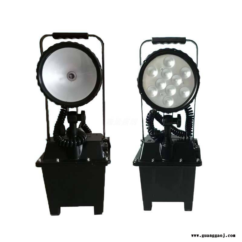 蓄电池工程抢修泛光灯FW6101BT滑轮手提拖拉式移动照明灯升降图2