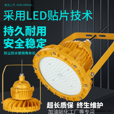 led防爆灯泛光灯化工厂吸顶灯50w100w防腐防尘投光灯