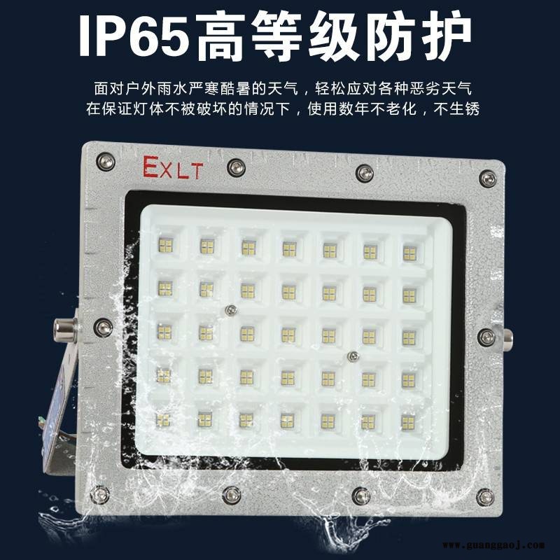 防水防尘应急隔爆型加油站泛光灯led车间防爆投光灯图2
