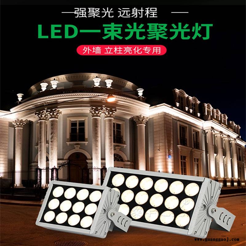 led一束光投光灯户外防水洗墙灯酒店别墅外墙亮化聚光射灯图3