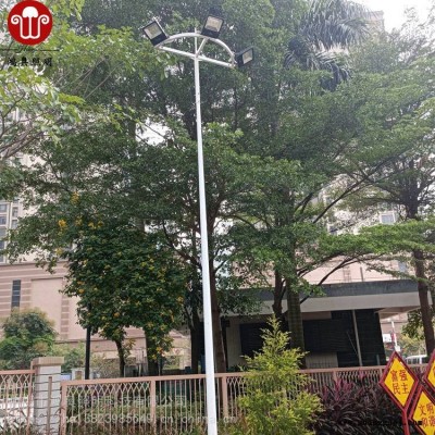 钦州户外球场LED灯杆8米10米广场码头泛光灯球场照明灯固定式高杆灯