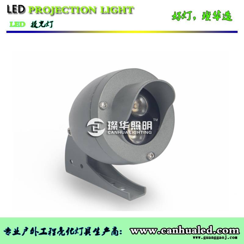 璨华照明SK-WLD-01ALED瓦楞灯1w3w古建筑专用圆形瓦楞灯琥珀光投射灯仿古建筑亮化投光灯图3