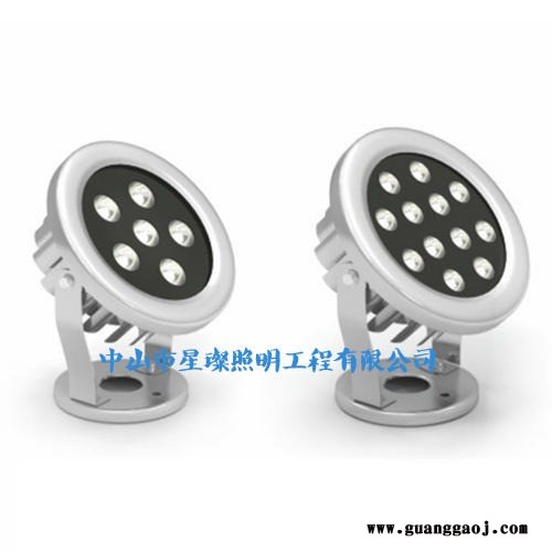 LED水底灯 3w5w6w9w12w18w24w36w广场公园水底投光灯全不锈钢材质水景雕塑投射灯单色七彩定制图2
