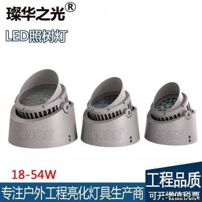 璨华照明SK-TGD-ZS55 60W RGBW四合一照树投光灯/54W树桩灯/可调角度/RGB