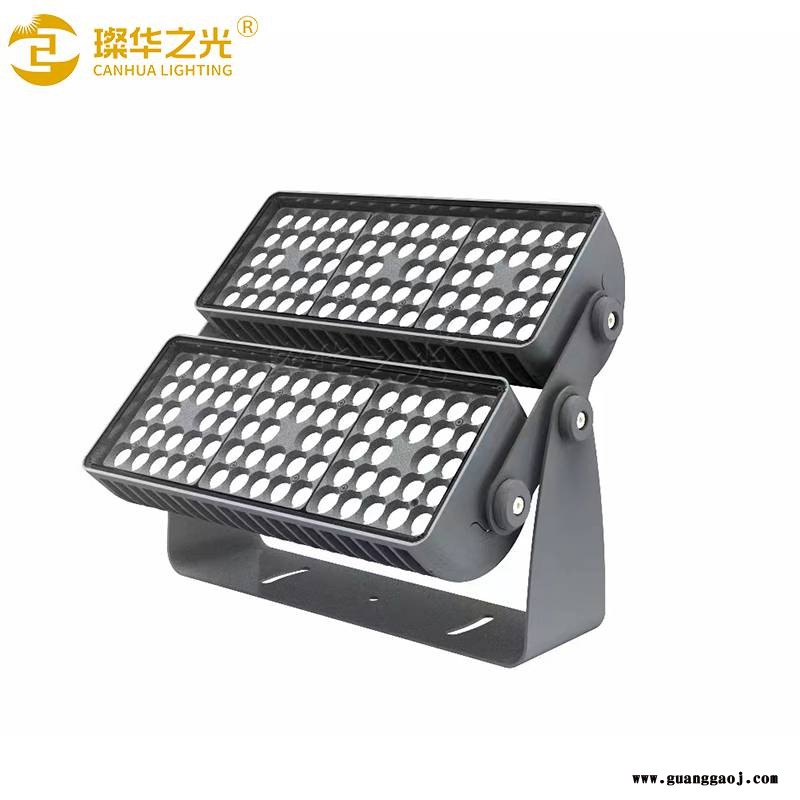 户外防水LED大功率双层染色投光灯高层建筑RGBW投射灯图2