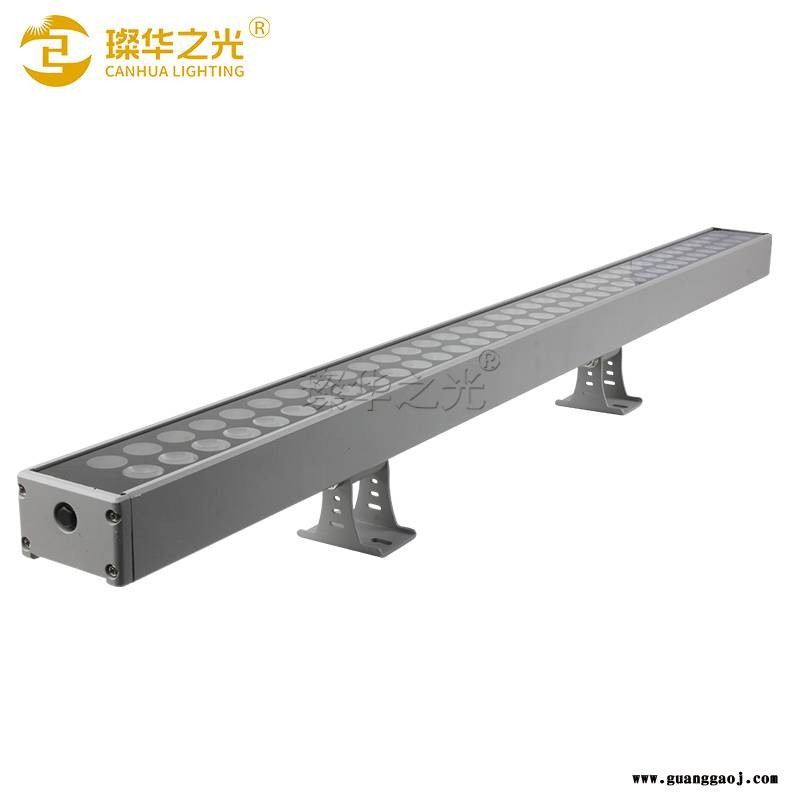 led洗墙灯户外防水220v大功率72w双排高压线型投光灯图3