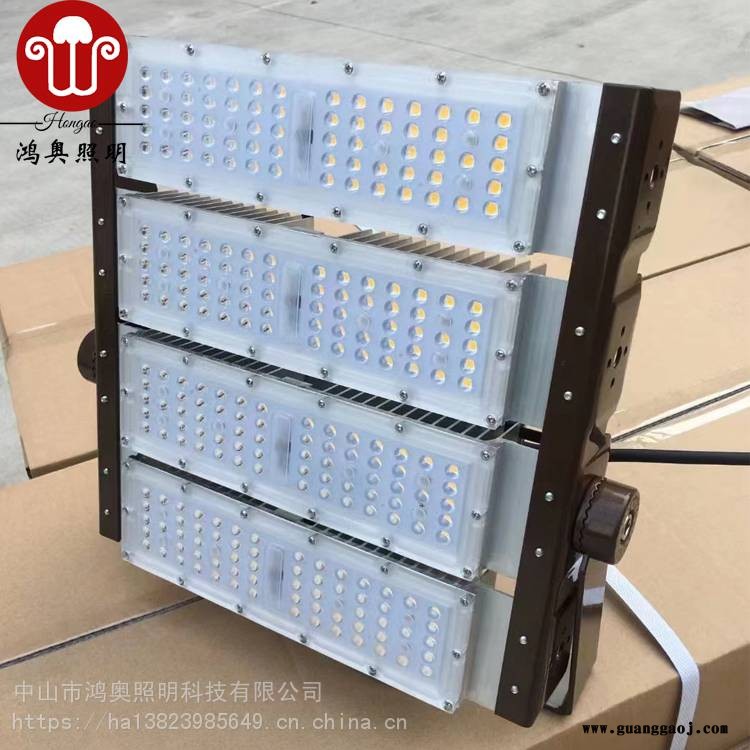 佛山足球场灯光设计400WT型投光灯支架12米高杆灯球场广场码头灯杆图3