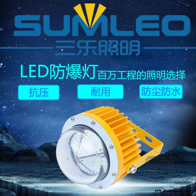 LED圆形防爆灯应急照明投光泛光灯隔爆型工厂车间仓库照明灯图1