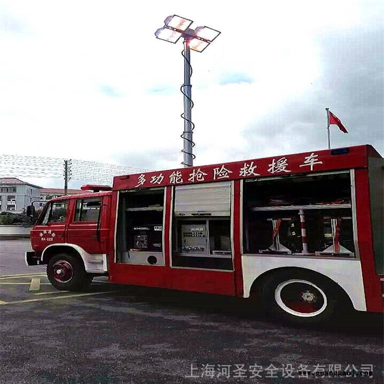 交流车载移动照明220伏气动升降应急投光灯65米大功率升降照明灯图2
