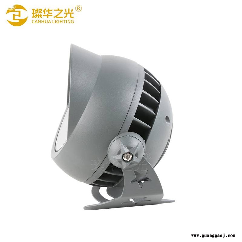 led投光灯户外圆形投射灯工程防水园林庭院七彩照树灯图2