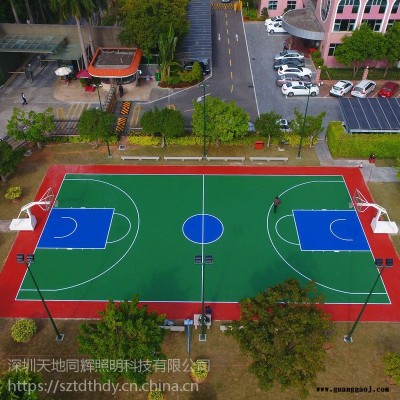 室外篮球场不刺眼无影灯 室外篮球场防水防尘照明灯具 篮球场150w泛光灯