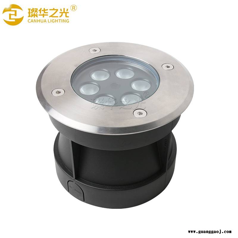 LED地埋灯6W圆形埋地灯嵌入式射灯IP67埋地投光灯图2
