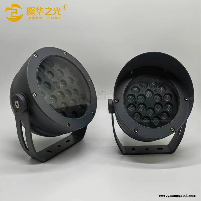 LED户外圆形投光灯室外景观园林庭院照树灯RGB七彩投射灯图2