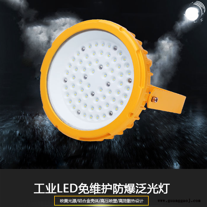 隔爆型LED防爆灯免维护防爆泛光灯喷砂房油漆房防爆灯50W图1