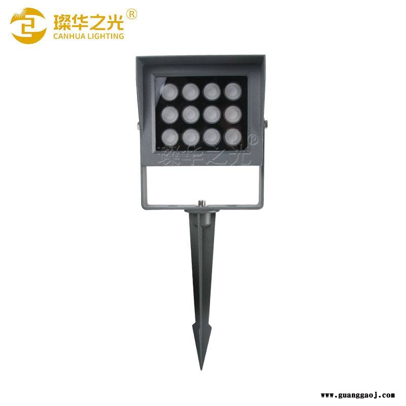 led射树灯RGB七彩照树灯室外公园庭院草坪插泥投光灯图2