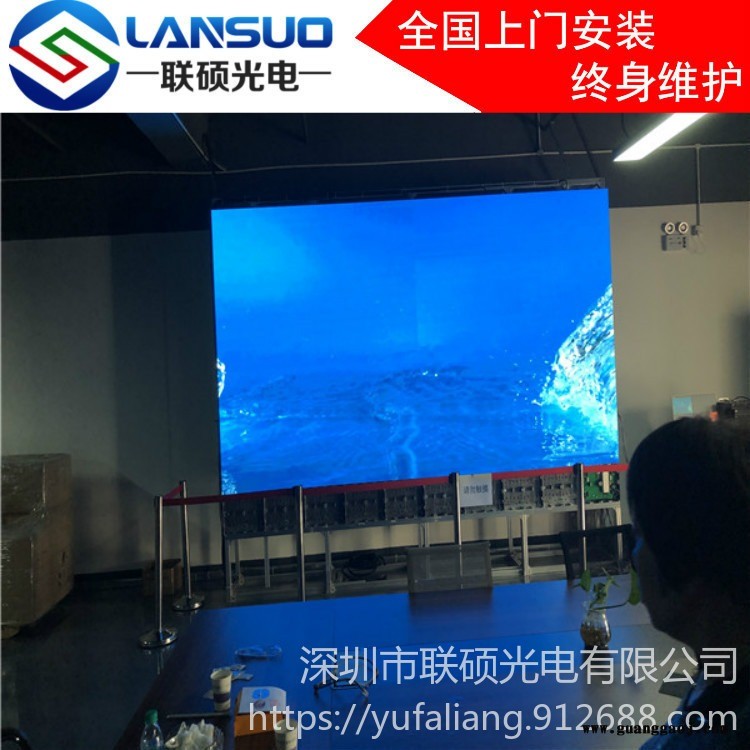 4S店LED显示屏   价格 展厅P2全彩屏 接待大厅LED电子屏费用 汽车展示用LED屏幕图1