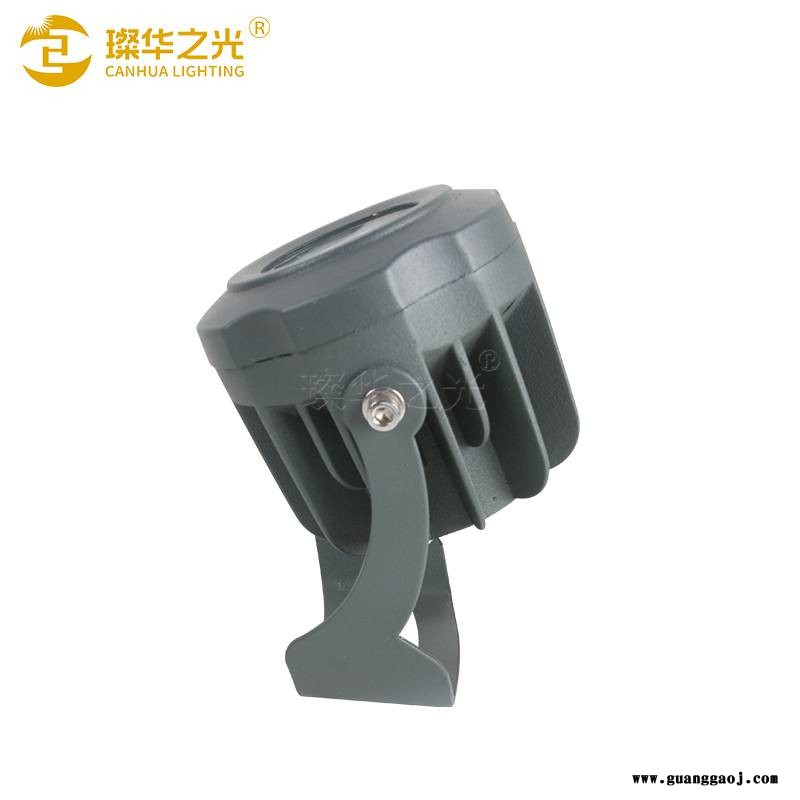 圆形COB投光灯户外防水RGB照树灯园林草坪插地射灯图3