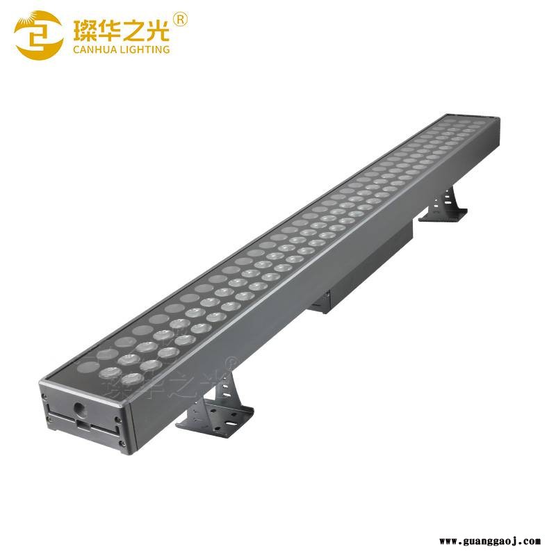 led户外防水酒店楼体桥梁108W洗墙灯高压全彩线型投光灯图3