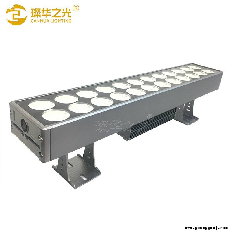 led户外防水酒店楼体桥梁108W洗墙灯高压全彩线型投光灯图2