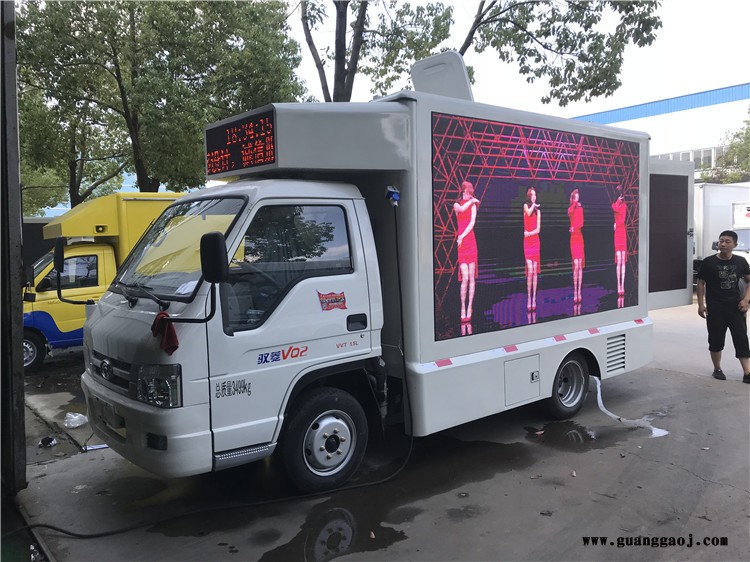江铃顺达广告大屏车 led显示屏广告宣传车有现货价格便宜图4