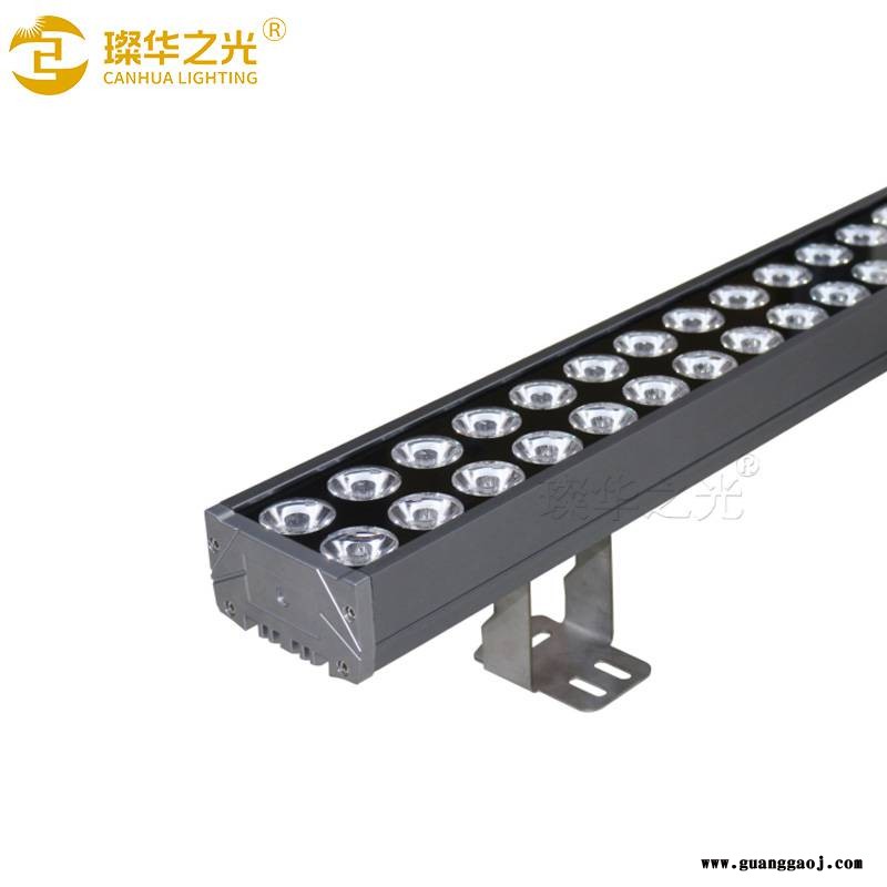 户外高层楼体建筑窄角度聚光洗墙灯LED线性投光灯可定制长度图3