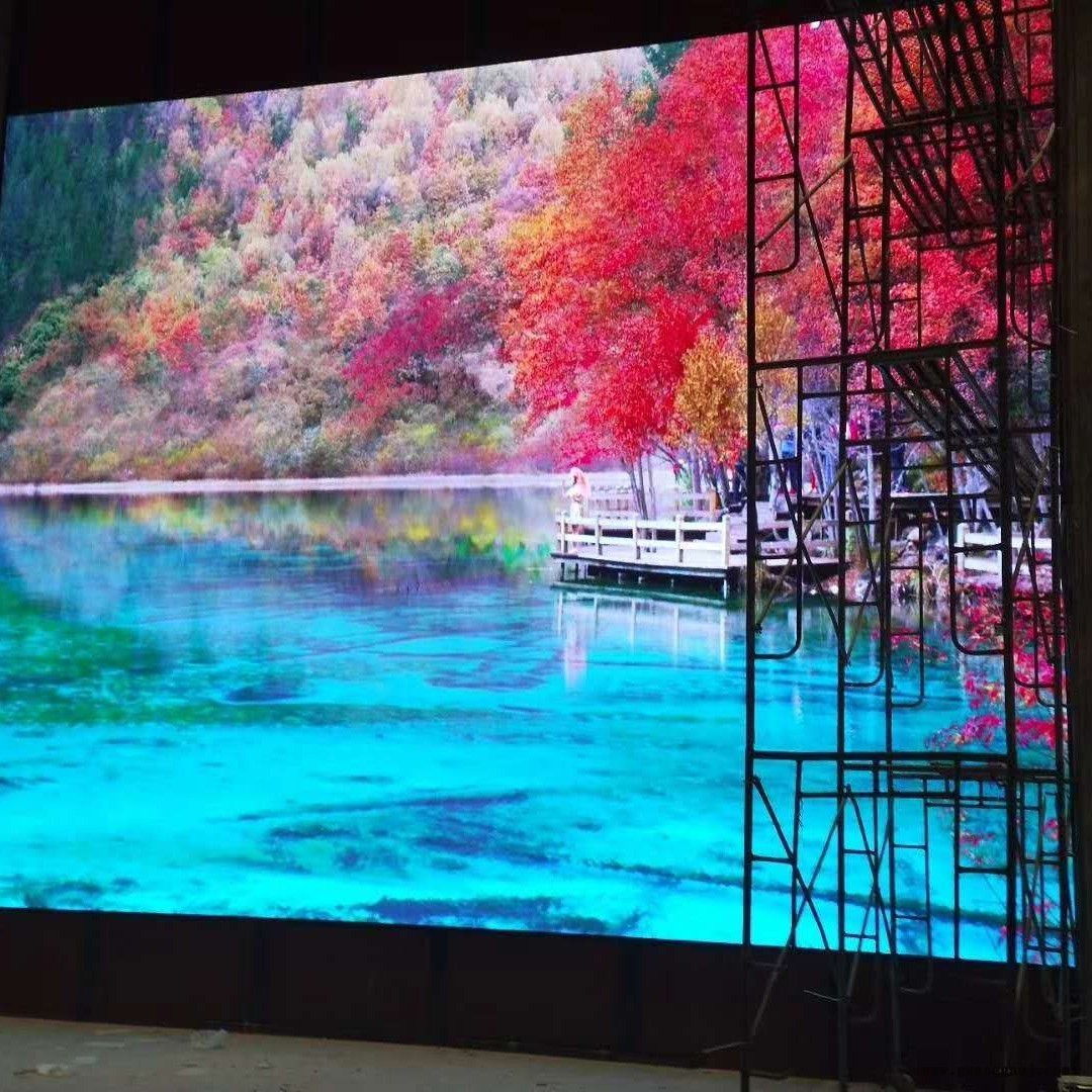 高清P4室内全彩led显示屏舞台背景LED屏活动租用演出电子大屏幕图1