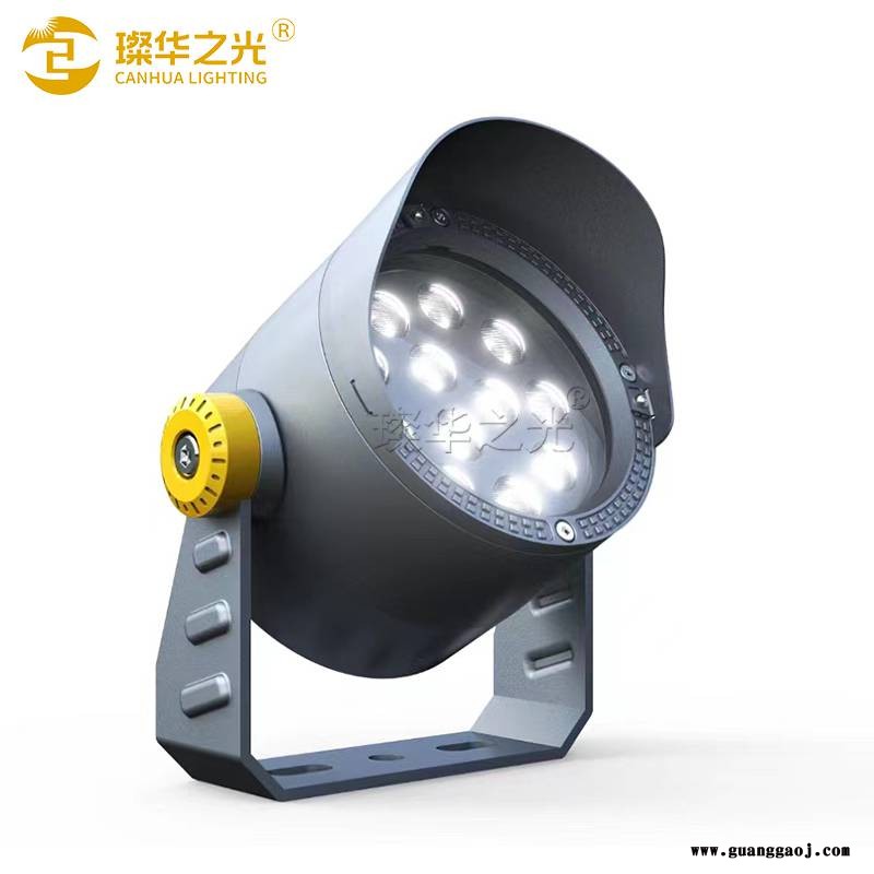 LED圆形投光灯户外防水景观园林草坪插地灯54W照树灯图3