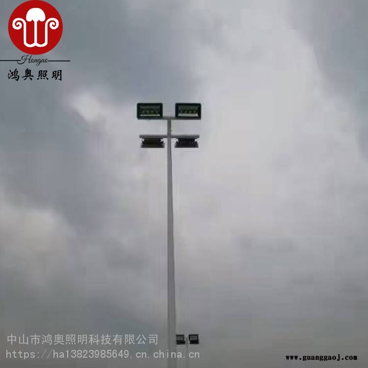 室外标准球场投光灯价格 8米运动场照明灯柱室外灯光篮球场灯光设计图3
