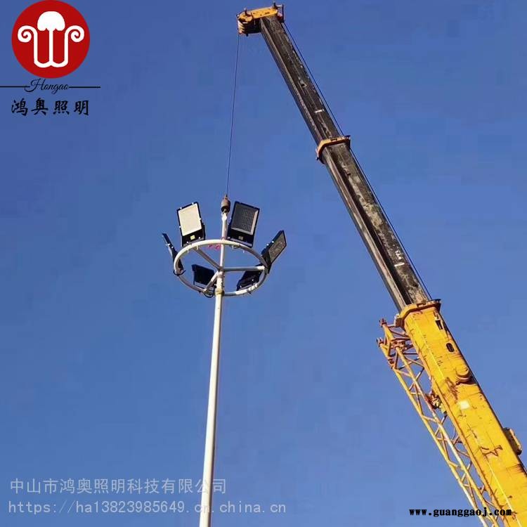 室外标准球场投光灯价格 8米运动场照明灯柱室外灯光篮球场灯光设计图2
