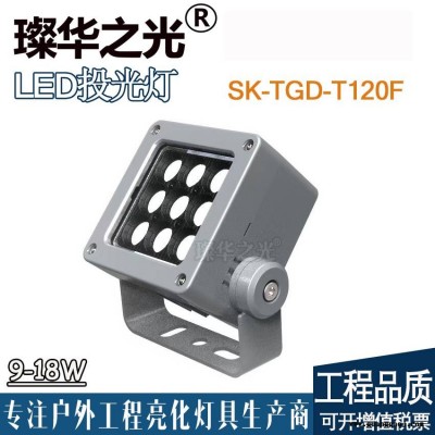 璨华照明SK-TGD-T120F方形投光灯led投射灯户外景观照树灯