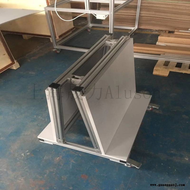 led显示屏整体框架定制厂家上海晟力Aluson车间展板架图3