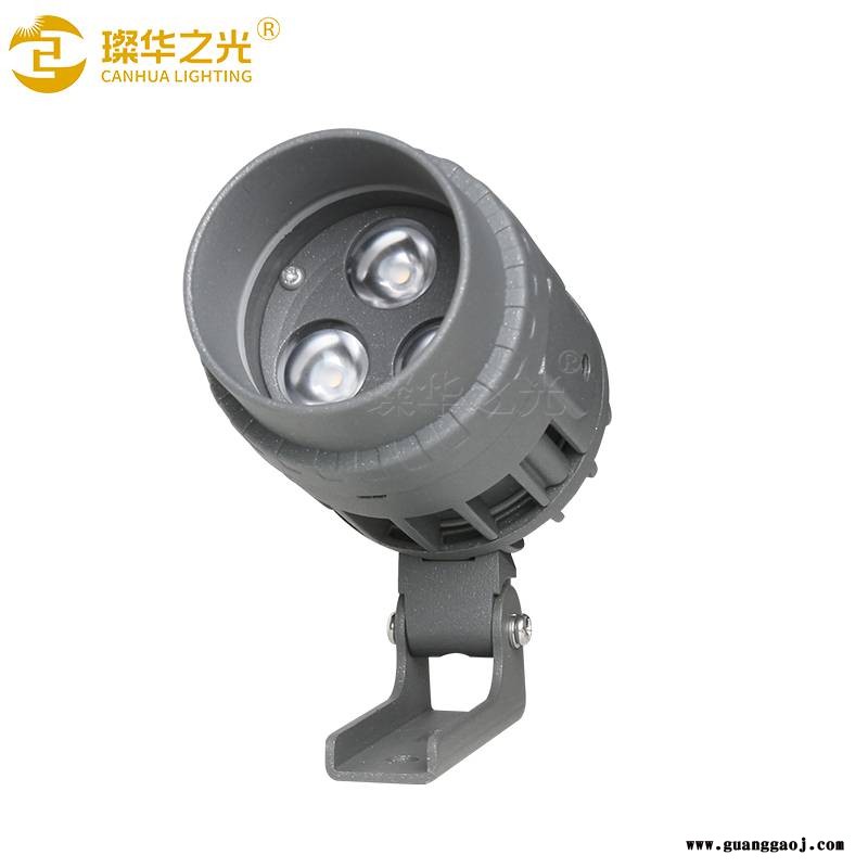 LED户外投射灯3*2W小角度照墙灯庭院古建筑瓦楞投光灯图2