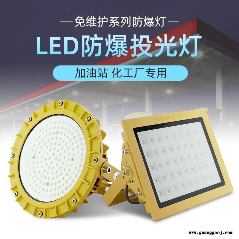 led加油站化工厂防腐防爆投光灯100W200W探照灯图3