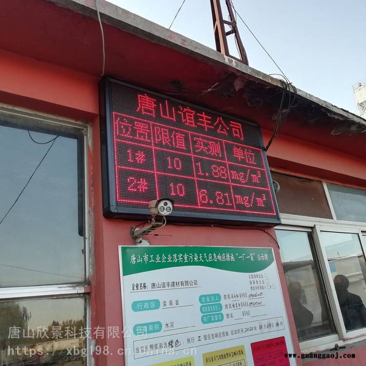 浙江杭州临安环保在线监测数据LED显示屏实时显示污染源监控监测LED 环保LED数据公示 支持21图2