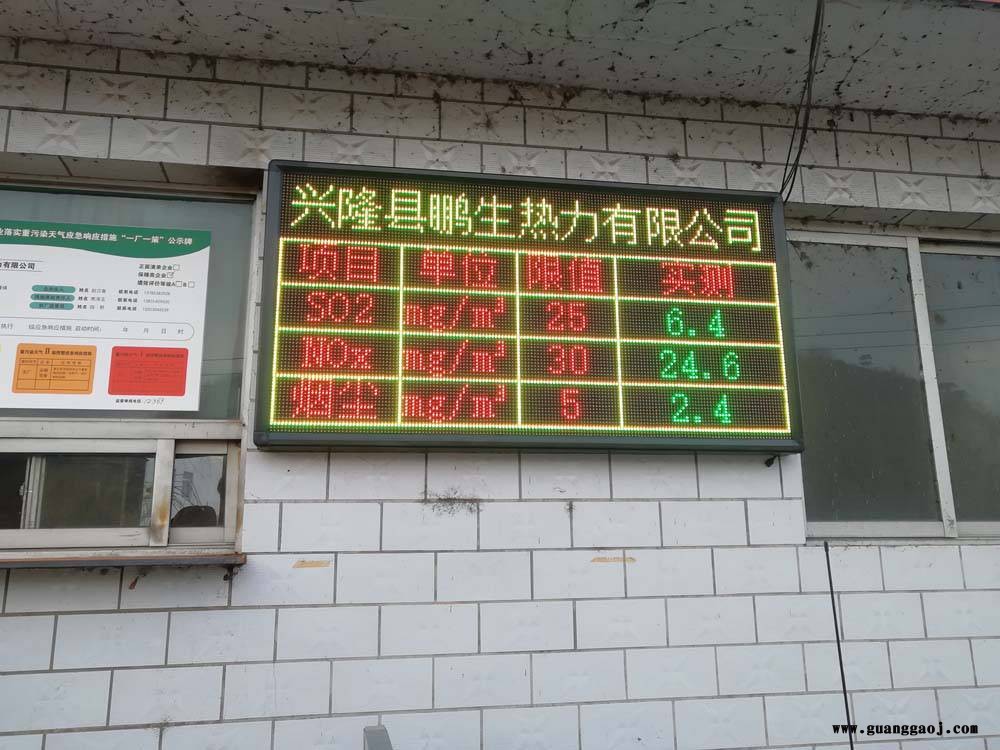 环保数据公示LED显示屏环保在线监测数据实时公示系统图2