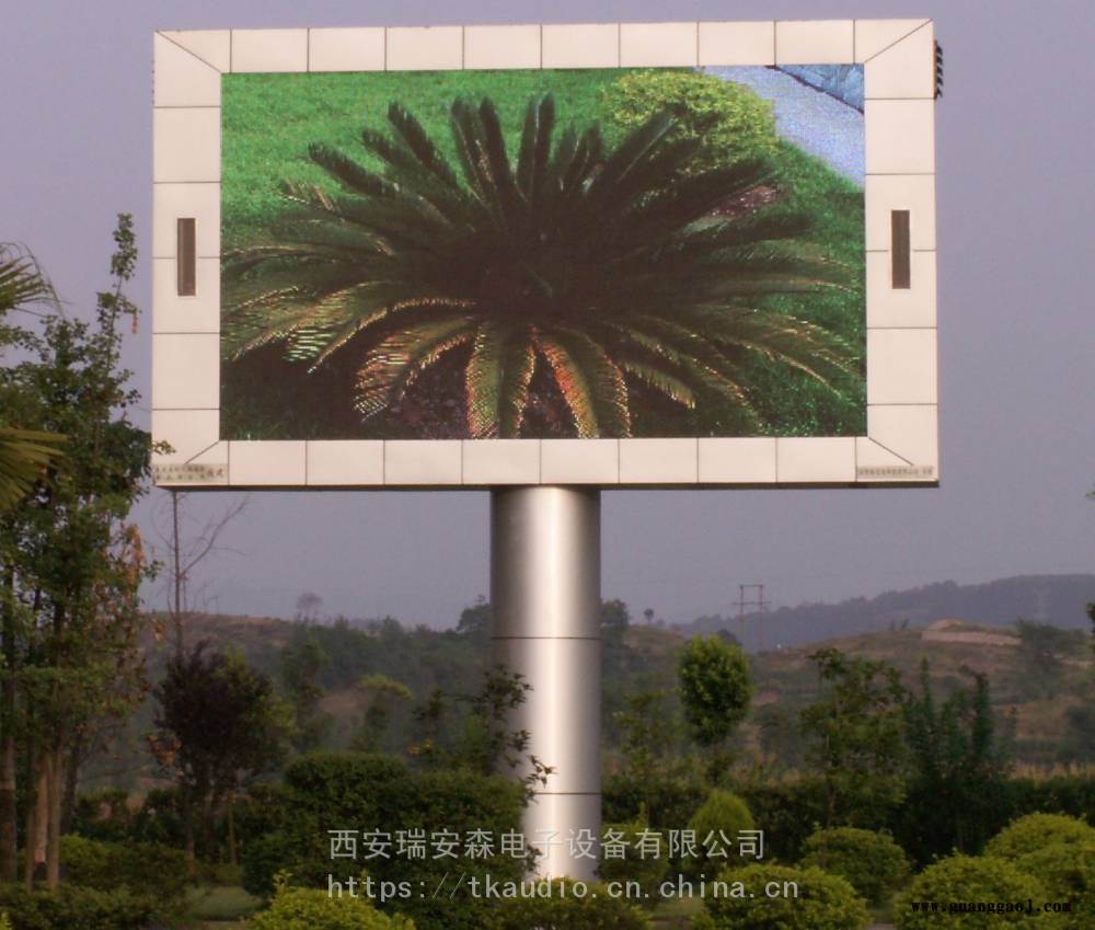 供应陕西西安LED显示屏音响广告大屏音箱室外防水音柱户外大功率音箱图2
