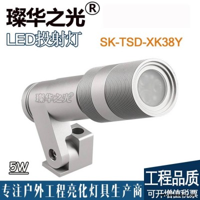 璨华照明SK-TSD-XK38YLED投射灯5W户外照树灯插地灯投光灯室外防水草坪景观庭院灯