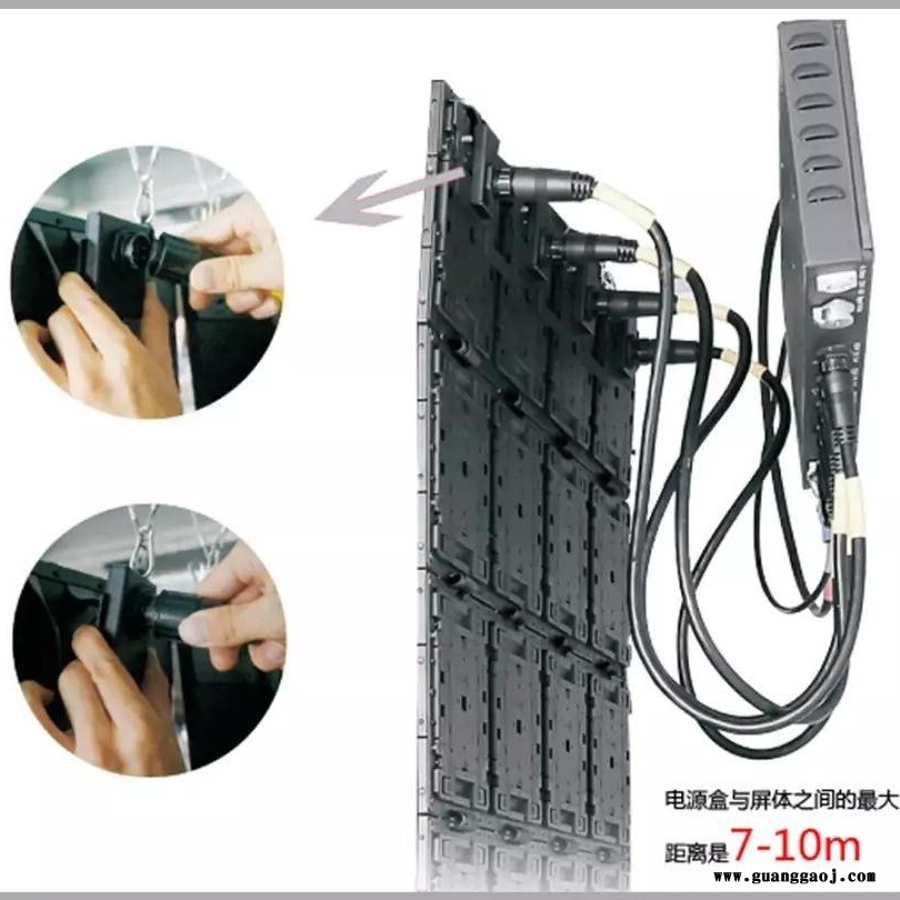 科鑫1.6CM超薄无箱体可折叠 LED显示屏图6