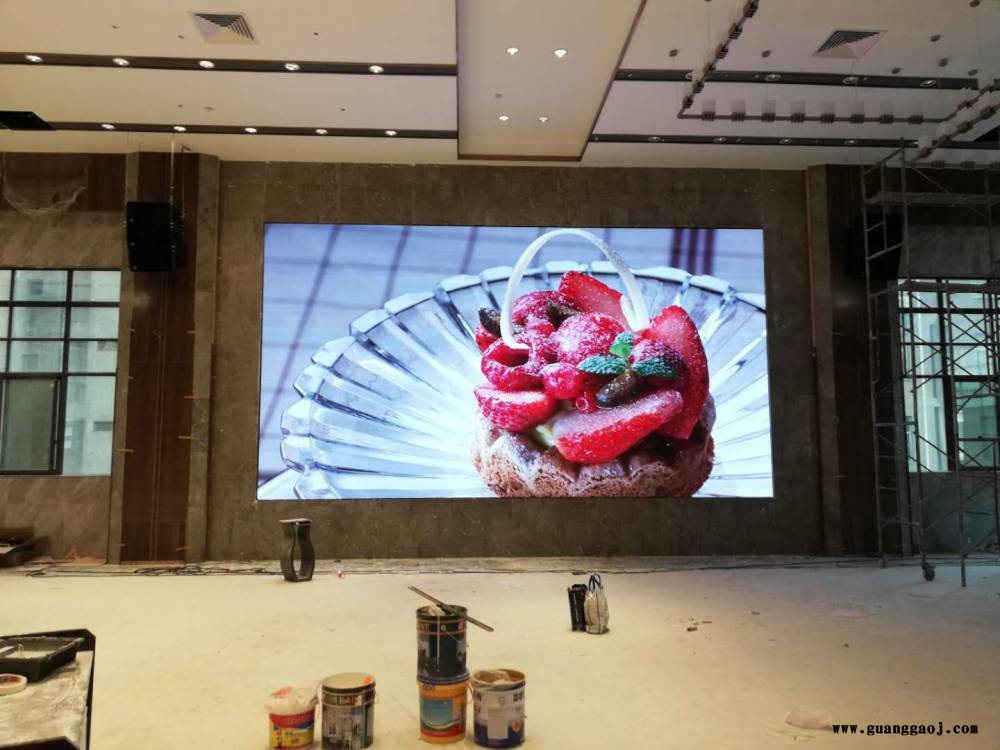 金视彩全彩led显示屏安装调试
